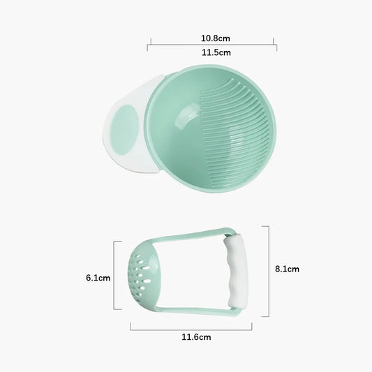 🥣 Bol de Broyage Manuel pour Aliments Bébé 🍎