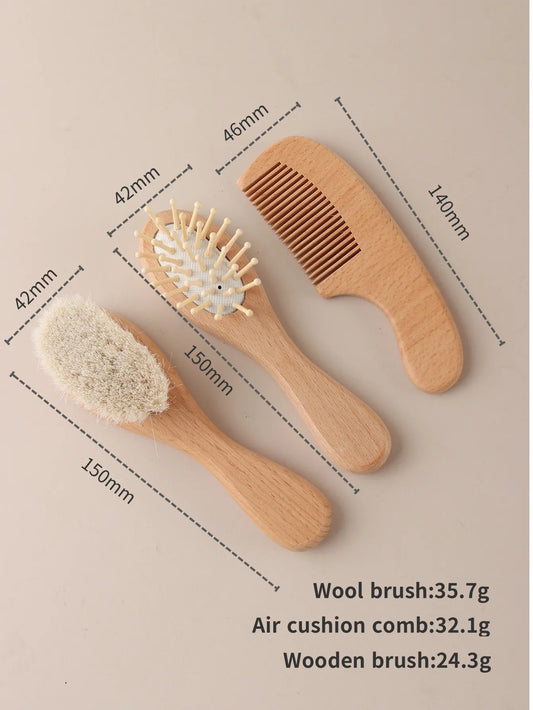 👶 Set Brosse et Peigne Bébé 💛