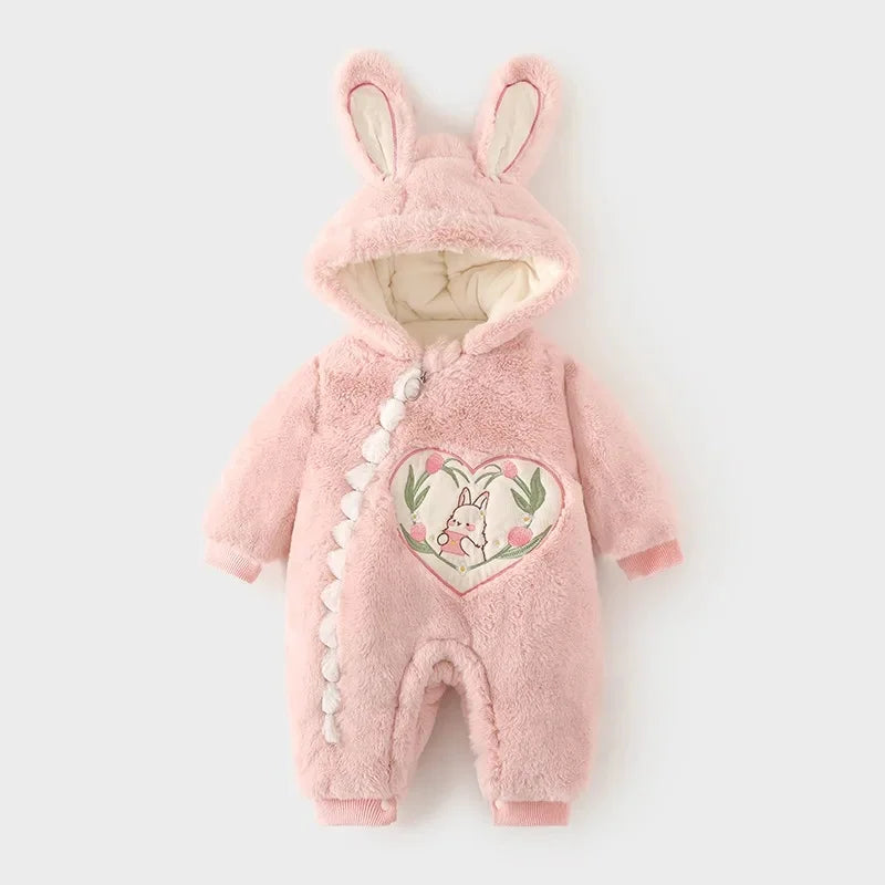 ❄️ Barboteuse Hiver en Polaire Épaisse 🧸