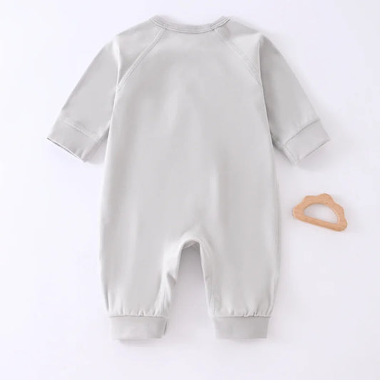 🐻 Ensemble 2 Pièces Bébé – Barboteuse & Chapeau 🎩