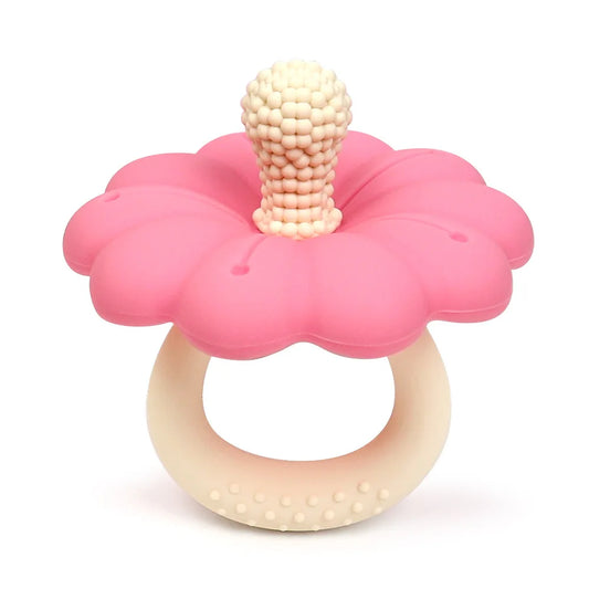 🦷 Anneau de Dentition Fleur en Silicone 🌸