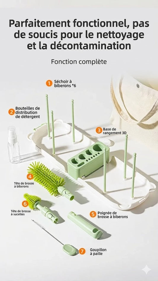 🍼Ensemble de Brosses à Biberons 7 en 1 👶