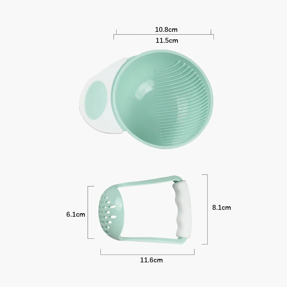 Bol broyeur manuel bébé – Purées maison faciles et rapides