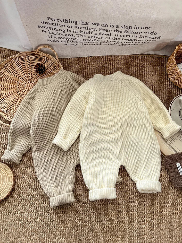 Barboteuse hiver bébé à manches longues – Douceur et confort garantis