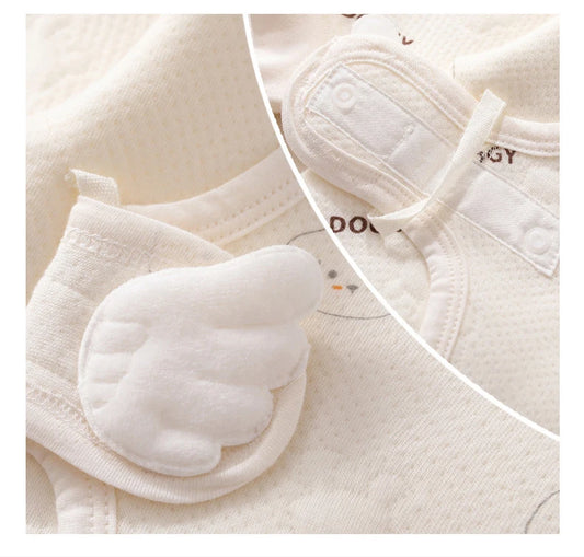 Barboteuse bébé en coton 100 % doux – Confort et chaleur pour nouveau-né