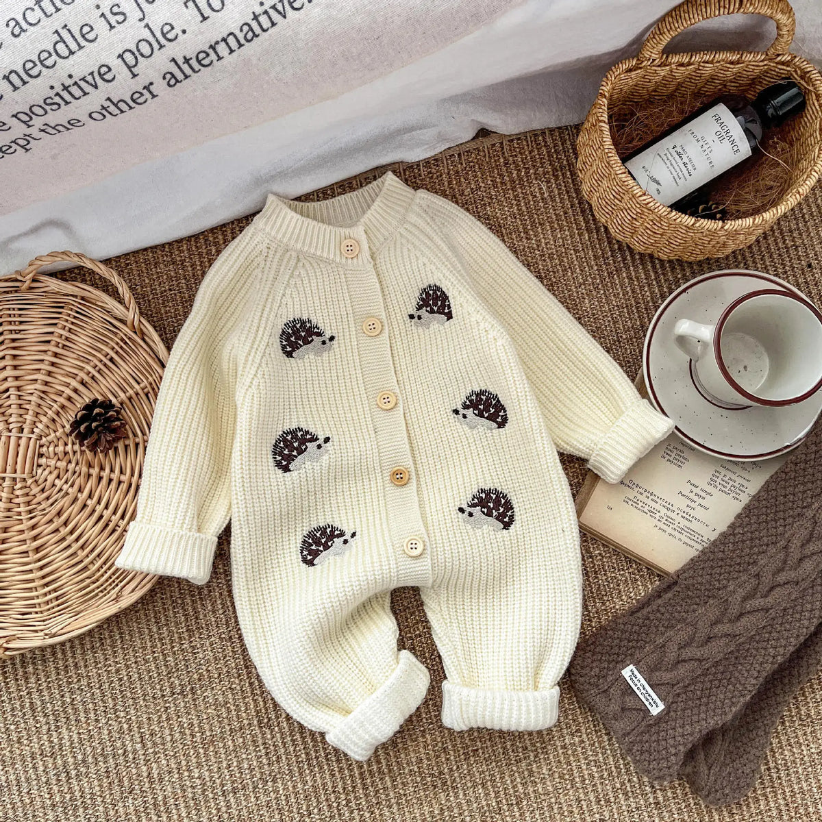 Barboteuse hiver bébé à manches longues – Douceur et confort garantis