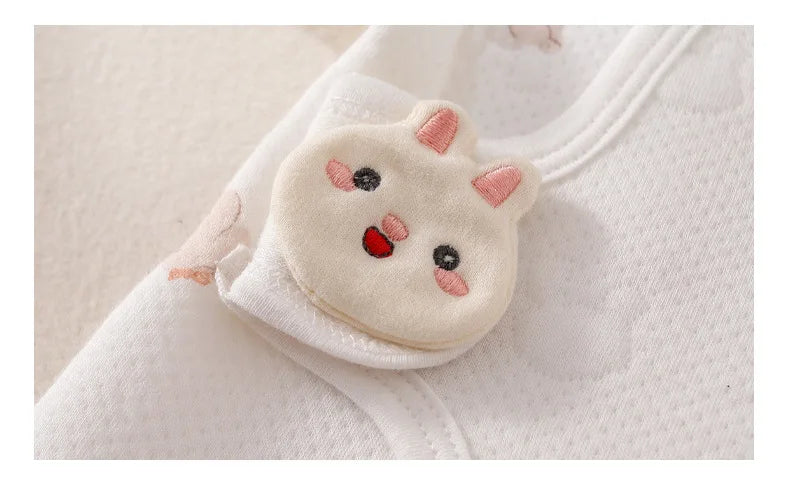 Barboteuse bébé en coton 100 % doux – Confort et chaleur pour nouveau-né