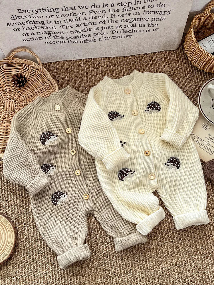 Barboteuse hiver bébé à manches longues – Douceur et confort garantis